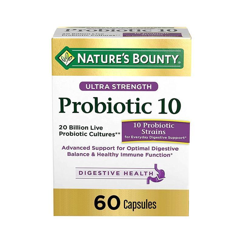 Nature's Bounty Ultra Strength Probiotic 10-60 Capsules-Suchprice® 優價網