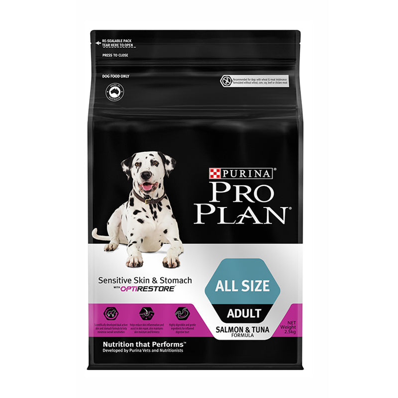 PRO PLAN 成犬敏感皮膚及腸胃配方（三文魚）狗乾糧 袋裝-3kg-1袋-Suchprice® 優價網