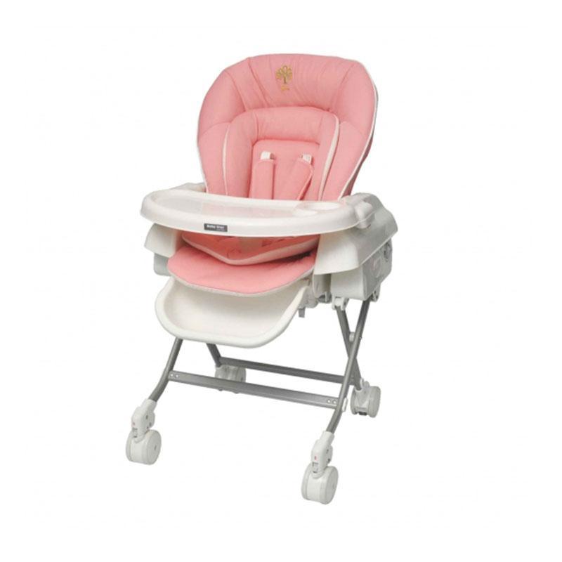 Baby Star 可活動輪高低餐椅-粉紅色 Pink-Suchprice® 優價網