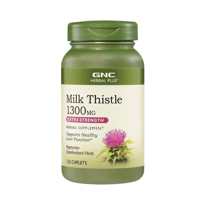 GNC Herbal Plus Milk Thistle 1300mg 120 Caplets-Suchprice® 優價網