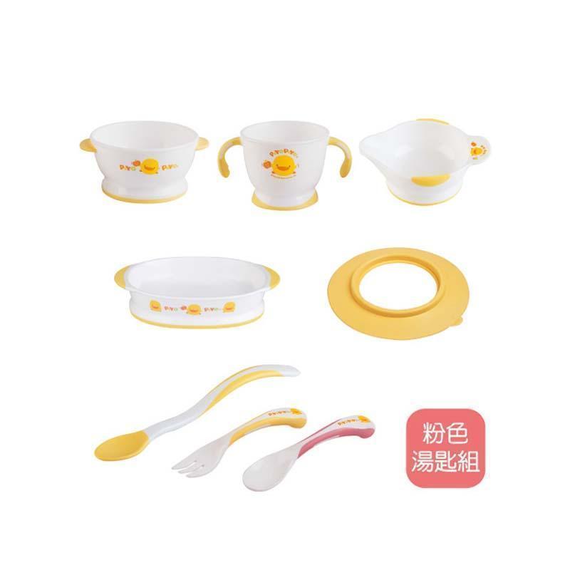 黃色小鴨 PiyoPiyo 一階段學習餐具組 台灣製-Suchprice® 優價網