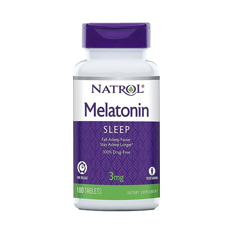 Natrol Melatonin Time Release Tablets 3mg 100 Count-Suchprice® 優價網