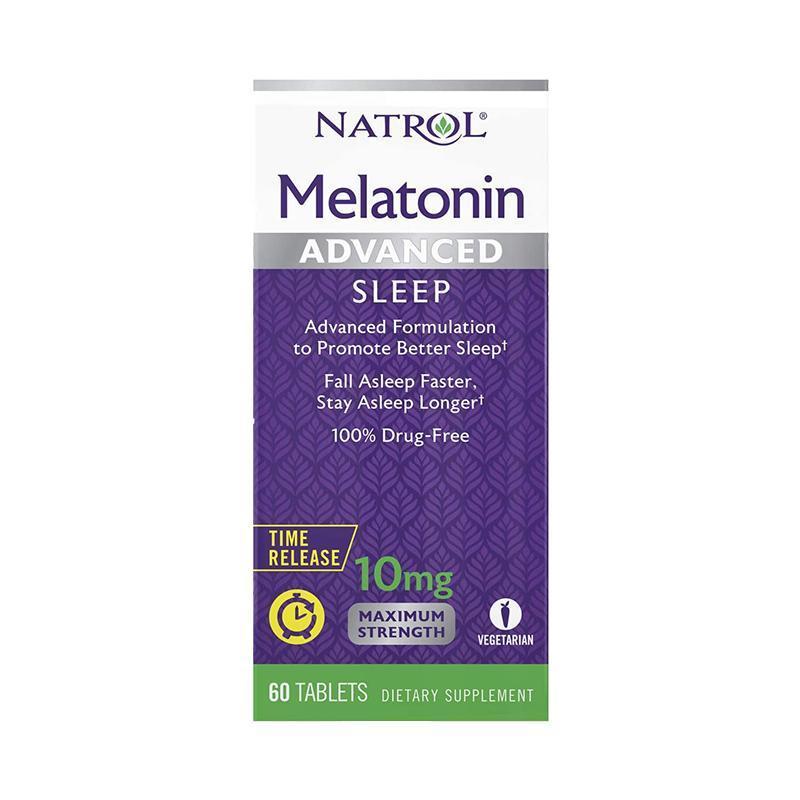 Natrol Melatonin Advanced Sleep Tablets 10mg, 60 Count-Suchprice® 優價網