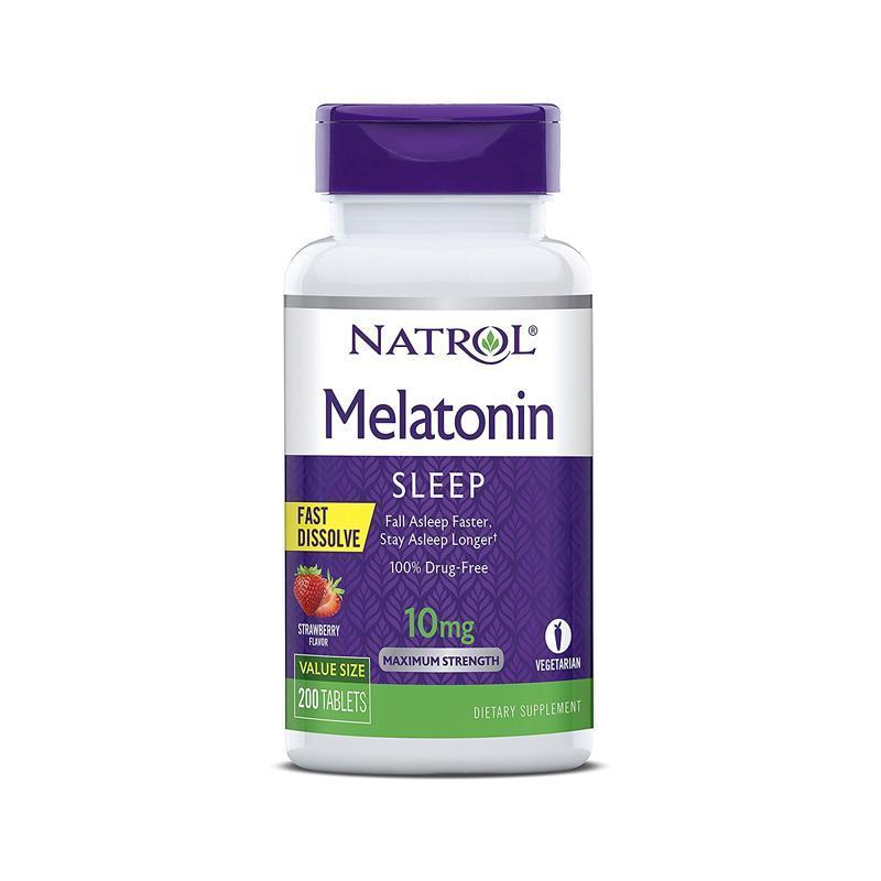 Natrol Melatonin 10mg Strawberry Fast Dissolve 200 Tablets-Suchprice® 優價網