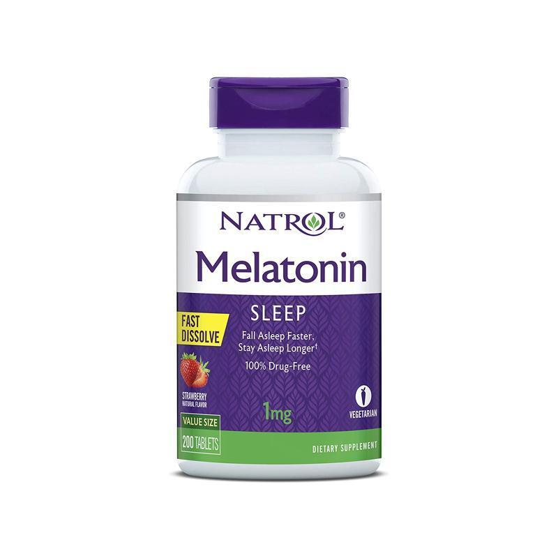 Natrol Melatonin 1mg Strawberry Fast Dissolve 200 Tablets-Suchprice® 優價網