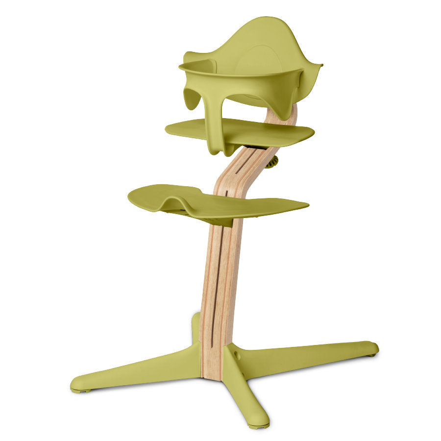 Nomi 多階段成長椅連護圍 歐洲製造-綠色 Green-白橡木-椅子+護圍-Suchprice® 優價網