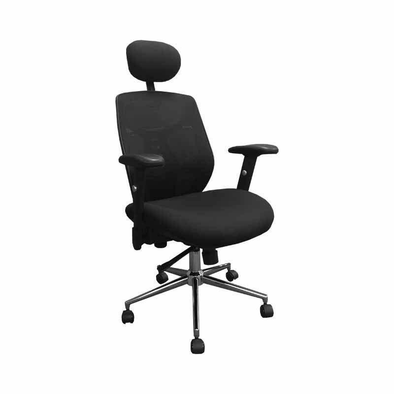 ProWork® B03 辦公椅 電腦椅 電鍍鋼腳-黑色 Black-自己裝(紙箱包裝)-Suchprice® 優價網
