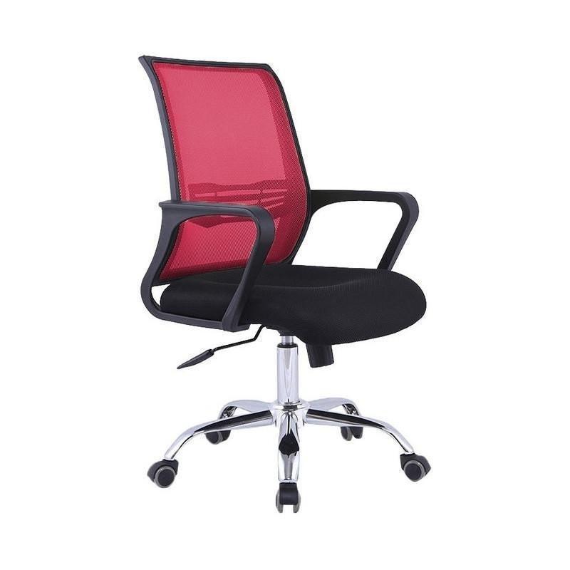 ProWork® C30 辦公椅 電腦椅 電鍍鋼腳-紅色 Red-自己裝(紙箱包裝)-Suchprice® 優價網