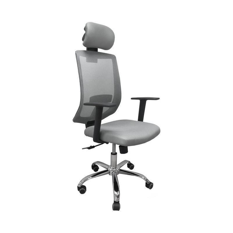 ProWork® D51 辦公椅 電腦椅 電鍍鋼腳-灰色 Grey-自己裝(紙箱包裝)-Suchprice® 優價網