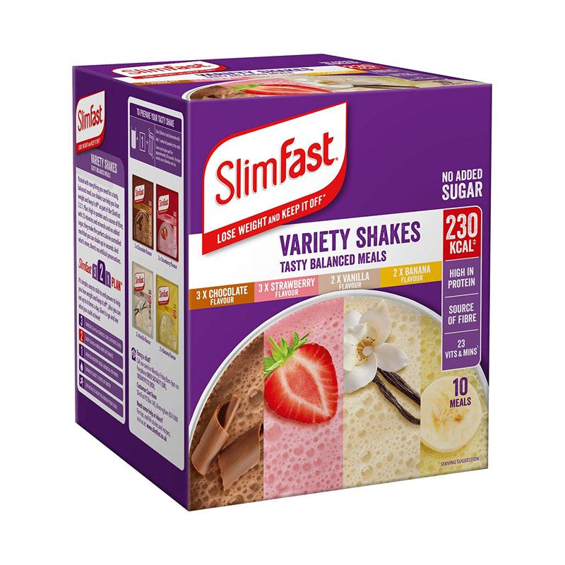 SlimFast Variety Shakes Sachets Assorted Box 10 Sachets-Suchprice® 優價網