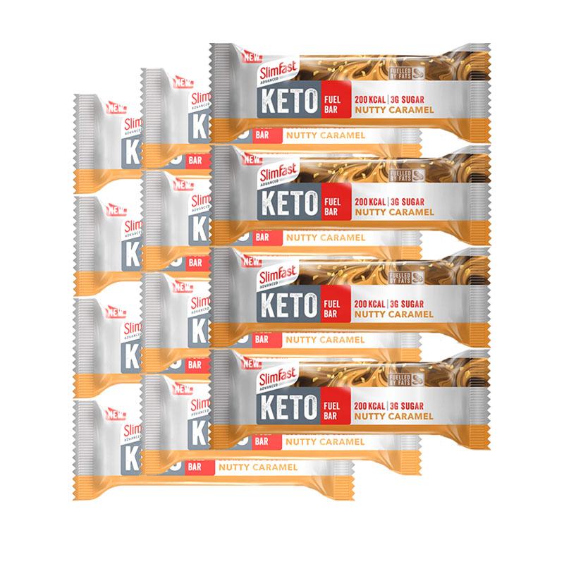 SlimFast Advanced Keto Fuel Bar Nutty Caramel 46 g-Suchprice® 優價網