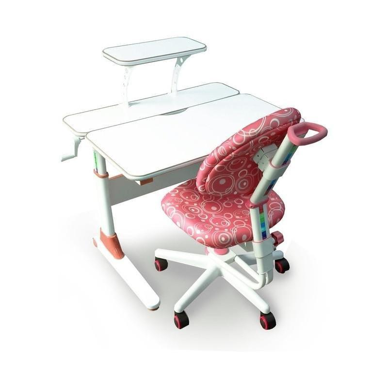 Suchprice® 優價網 兒童人體工學桌套裝 Z80A 手搖升降 連工學椅 ZC06-粉紅色 Pink-Suchprice® 優價網