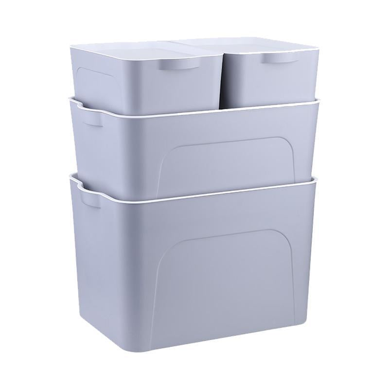 Suchprice® 優價網 P08 簡約收納箱 膠箱 4件套裝-灰色 Grey-Suchprice® 優價網
